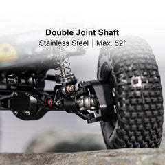 INJORA +4mm Planet Axles With Double Joint Shafts & Brass Steering Knuckles For 1/24 Axial SCX24 INJORA
