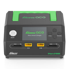 Gens ace iMars D1000 Smart Charger | Dual Channel | AC 1000W | G-Tech(GEAD1000-UB) GensTattu