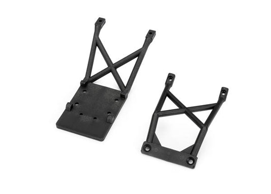 Traxxas Skid plates, front & rear (black) (3623-BLK) TRAXXAS