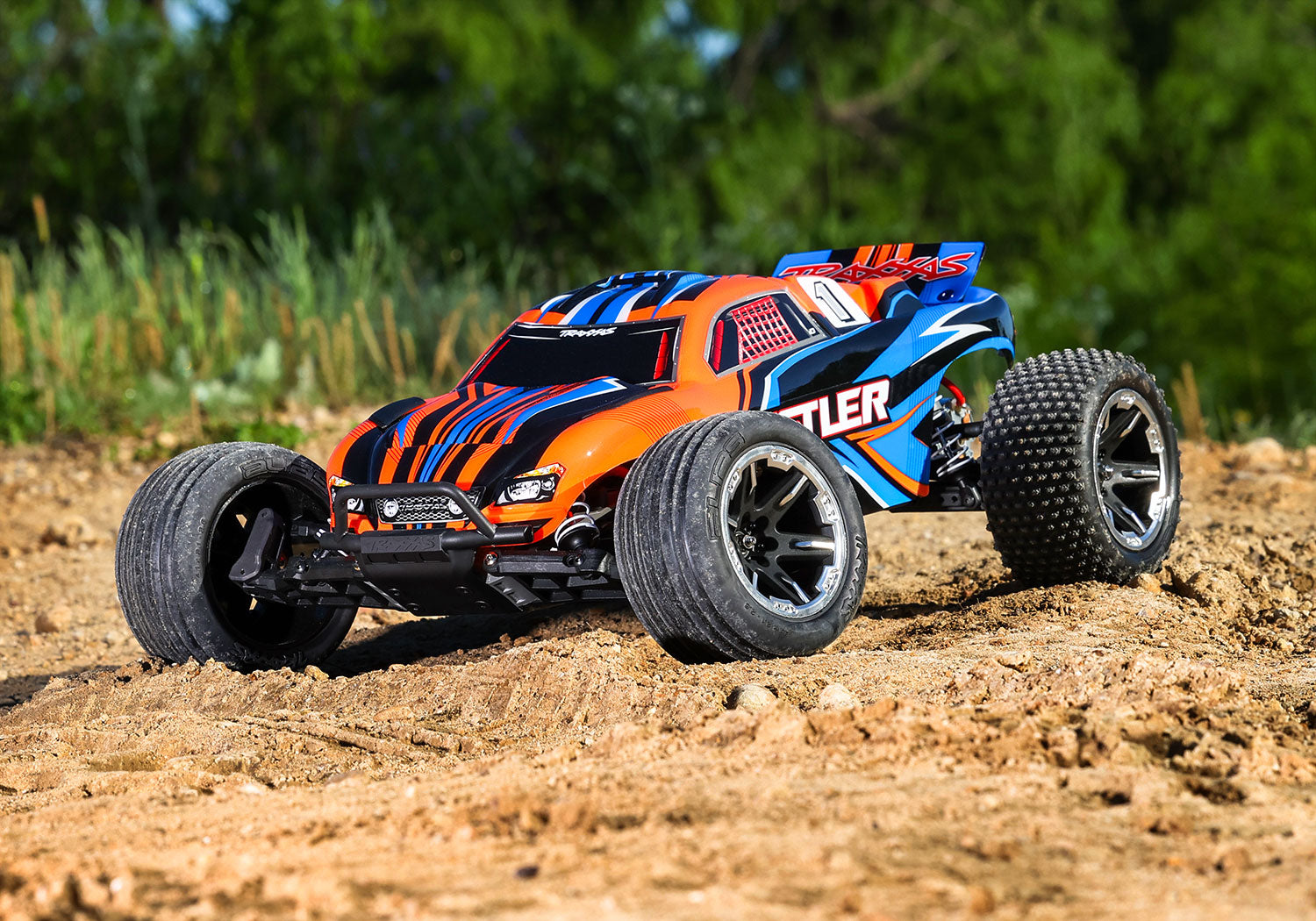 Traxxas Rustler RTR HD grün Silber Combo - Hochleistungs RC-Car - TRA Traxxas Rustler RTR HD grün Silber Combo - Hochleistungs RC-Car - TRA