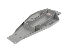Traxxas Lower chassis (gray) (166mm long battery compartment) (fits both flat and hump style battery packs) (3728A)