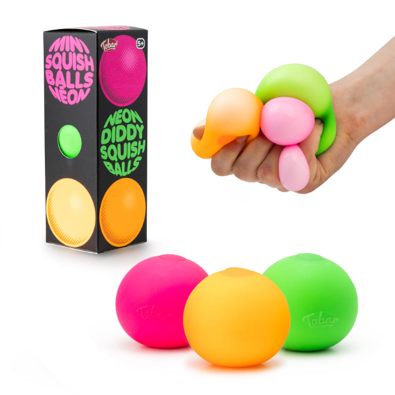 Scrunchems Neon Mini Squish Balls - 3pk One For Fun US LLC