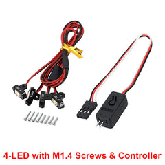 INJORA: Rock Lights Kit with Controller for 1/18 1/24 RC Crawler (DG-L35-4) INJORA