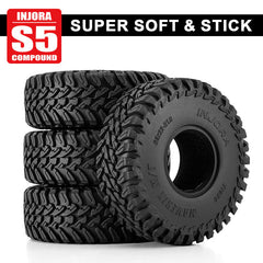 INJORA 1.0" 63*22mm MAVERIX M/T Tires (T1025) (4) INJORA