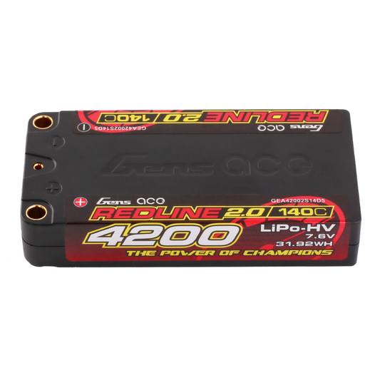 Gens Ace Redline 2.0 4200mAh 7.6V 140C 7.6V HardCase