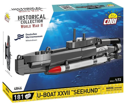 COBI U-Boat XXVII "Seehund" Midget Submarine: Set #4846 COBI