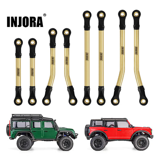 INJORA 8PCS Brass High Clearance Links Set for 1/18 TRX4M (4M-20)