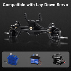 INJORA +5mm Diamond Portal Axles With Lay Down Servo Mount & Links For 1/18 TRX4M INJORA