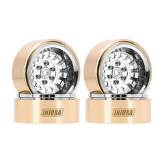 INJORA 1.3" ModuWheel Brass & Aluminum Wheels for 1/18 1/24 RC Crawlers INJORA