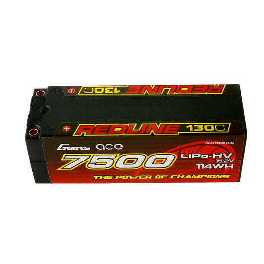 Gens ace 7500mAh 4S 130C 15.2V HardCase Lipo Battery Pack