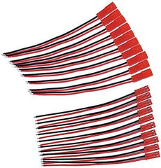 EBOOT 20 AWG JST Plug Connector 2 Pin Male Female Plug Connector Cable Wire for LED Lamp Strip RC Toys Battery, 10 Pairs