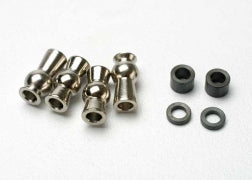 Traxxas Hollow ball, tall centered (2)/ tall offset hollow ball (2)/ bump steer adjustment shims; 3.5mm (2), 1.17mm (2) (5355)