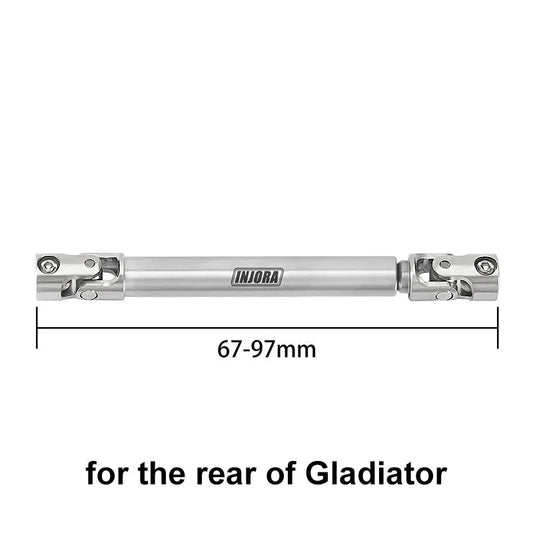 INJORA 1pcs Stainless Steel Drive Shaft with D Shaped Hole for SCX24 AX24 FCX18 FCX24m INJORA