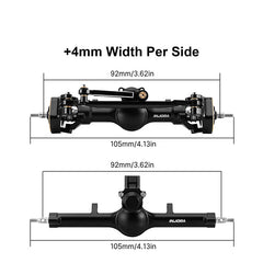 INJORA +4mm Planet Axles with Double Joint Shafts for 1/24 SCX24