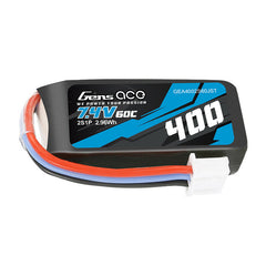 Gens ace 400mAh 2S 60C 7.4V Lipo Battery | JST-XHR Plug | Air Classic (Non-G-Tech) GensTattu