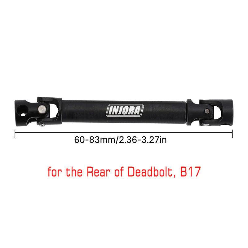 INJORA 1PCS Hardened Steel Center Drive Shaft for SCX24 Mods INJORA