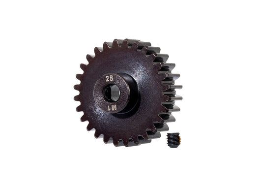 28-Tooth Machined Pinion Gear (1.0 Mod) 5 mm Bore(TRA6467)