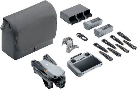 DJI - Mavic Air 3 Fly More Combo Drone and RC 2 Remote Control with Built-in Screen - Gray