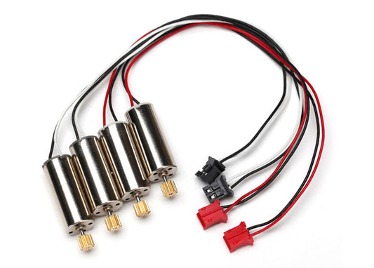 Traxxas LaTrax: Motor, clockwise (high output, red connector) (2) / Motor, counter-clockwise (high output, black connector) (2) (6634)