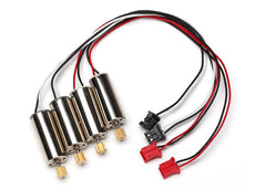 Traxxas LaTrax: Motor, clockwise (high output, red connector) (2) / Motor, counter-clockwise (high output, black connector) (2) (6634) TRAXXAS