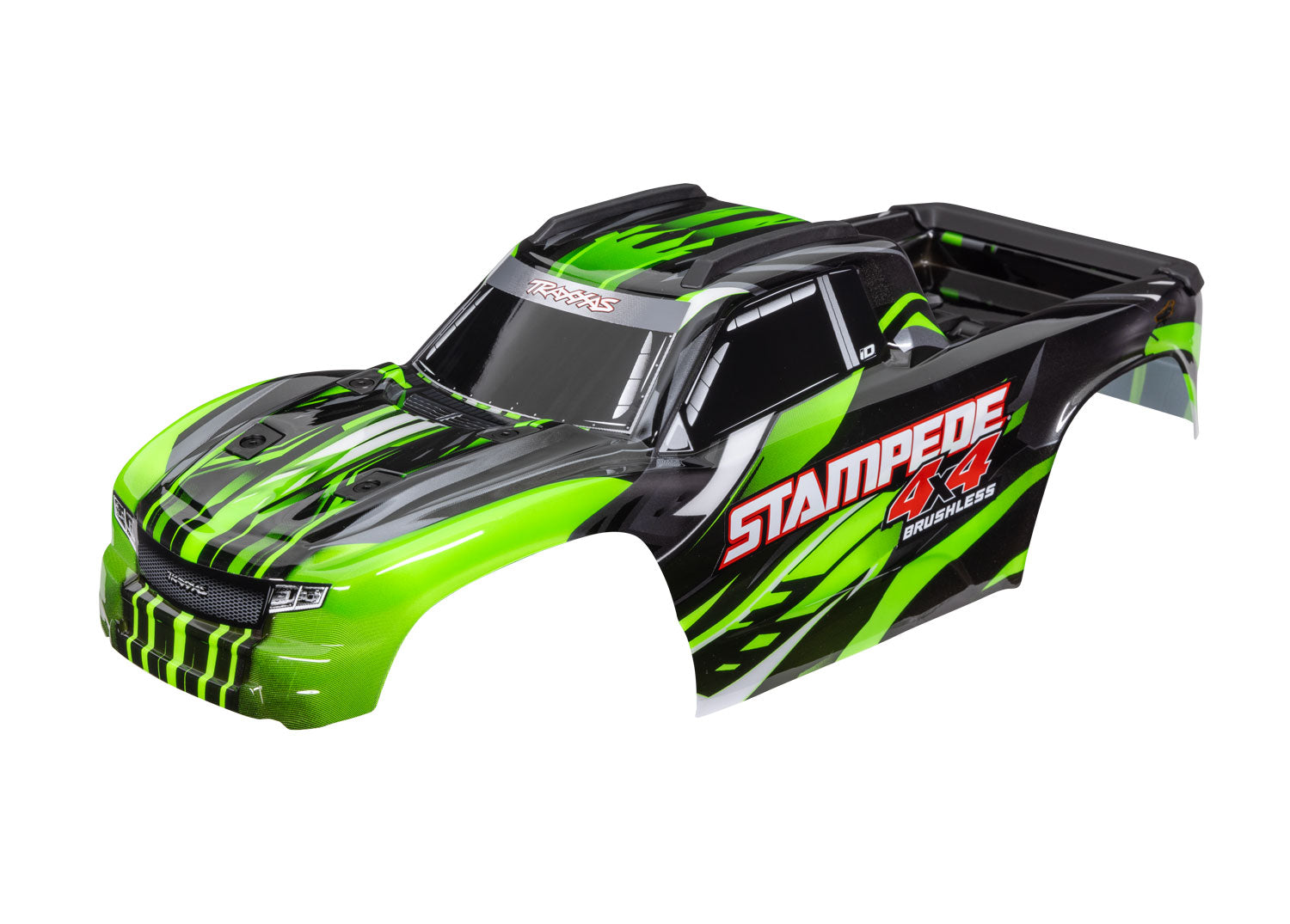 Traxxas: Stampede 4X4 Body  (painted, decals applied) (assembled with front & rear body mounts and rear body support for clipless mounting) TRAXXAS