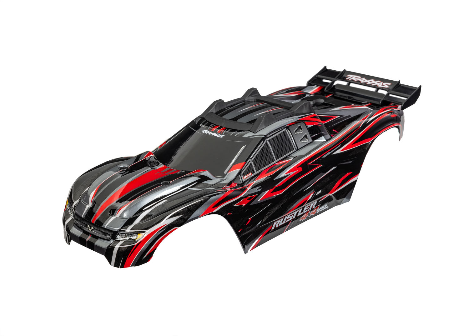 Traxxs Rustler 4X4 VXL Red Clipless Body(6785R) TRAXXAS