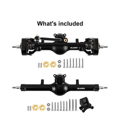 INJORA +4mm Planet Axles With Double Joint Shafts & Brass Steering Knuckles For 1/24 Axial SCX24 INJORA