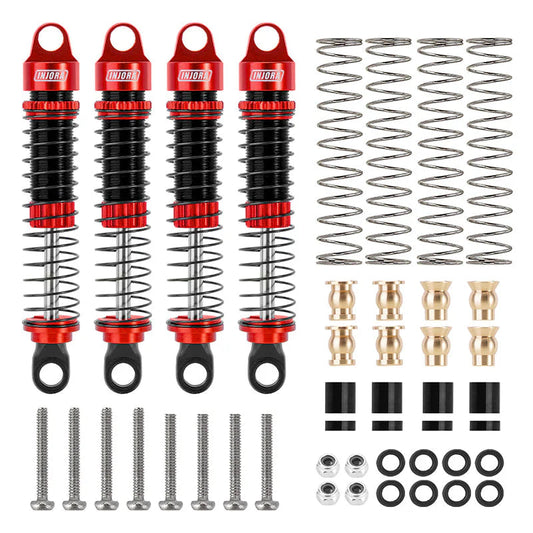 INJORA 59mm Long Threaded Oil Shocks for 1/18 Redcat Ascent18 (ASC18-10BS-4) INJORA