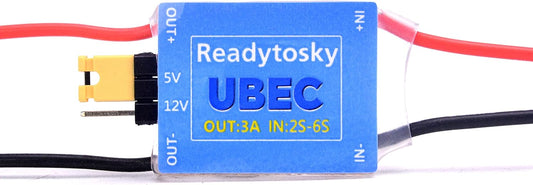 Readytosky FPV UBEC BEC Power Module 2-6S 5V/3A and 12V/3A Switchable BEC RC Parts for RC FPV Drone Quadcopter