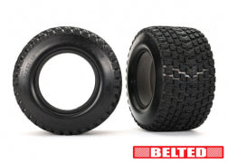 Traxxas Tires, Gravix™ (belted, dual profile (4.3" outer, 5.7" inner)) (left & right)/ foam inserts (2) (7860)