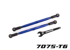 Traxxas Toe links, front (TUBES blue-anodized, 7075-T6 aluminum (7897X)