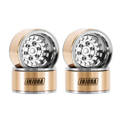 INJORA 1.0" ModuWheel Brass & Aluminum Wheels for 1/18 1/24 RC Crawlers INJORA