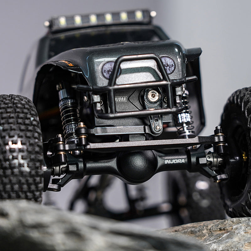 INJORA +4mm Planet Axles With Double Joint Shafts & Brass Steering Knuckles For 1/24 Axial SCX24 INJORA