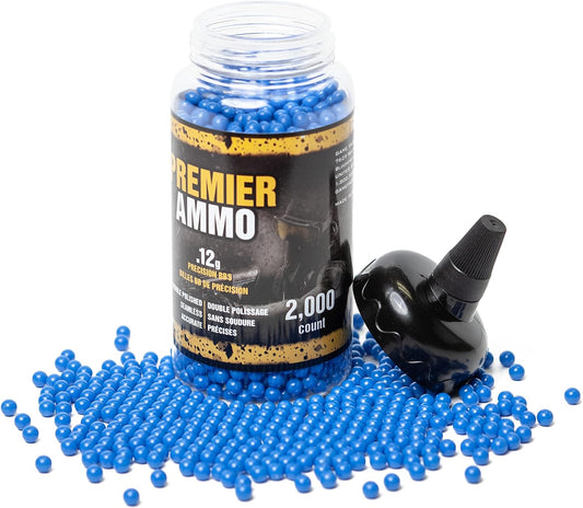Airsoft BBS 0.12g 6mm 2000 Rounds with an resealable Plastic Bottle& an Easy-Pour spout,Yellow Airsoft pellets Amazon