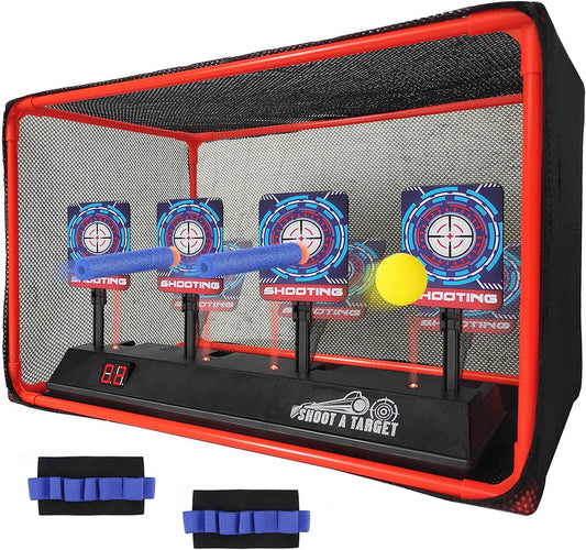 Electronic Auto Reset Digital Shooting Target with net