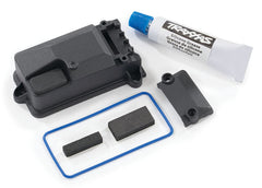 Traxxas Receiver box cover (for use only with #8224 receiver box & #2260 BEC)/ foam pads/ seals/ silicone grease (8224X) TRAXXAS