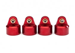 Traxxas Shock caps, aluminum (red-anodized), GT-Maxx® shocks (4) (8964R)