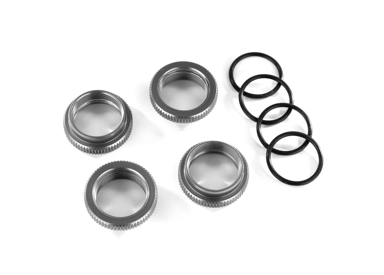 Traxxas Gray Aluminum GT-Maxx Spring Retainers (4) 8968-Gray) TRAXXAS