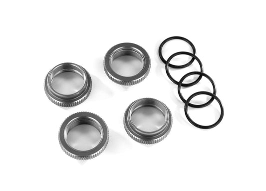 Traxxas Gray Aluminum GT-Maxx Spring Retainers (4) 8968-Gray) TRAXXAS