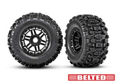 Traxxas T&W BLK WHL W/SLEDGEHMR AT TIRE (8979)