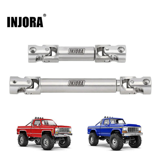 INJORA: Stainless Steel Drive Shafts For 1/18 RC Crawler TRX4M High Trail K10 F150 (4M-72SR) INJORA