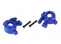 Traxxas Steering blocks, extreme heavy duty, black (left & right)/ 3x20mm BCS (2) (9037)