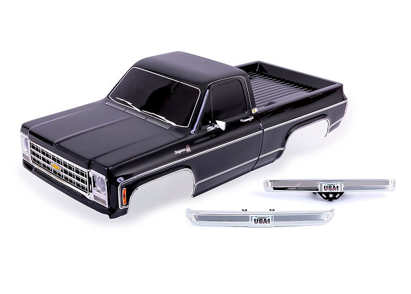 Traxxas TRX-4 1979 Chevrolet K10 Pre-Painted Body Kit (Black) (9212X) TRAXXAS