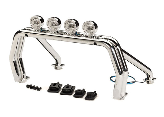 Traxxas Roll bar (assembled with LED lights)/ mounts (front (2), rear (left & right))/ 2.6x12mm BCS (self-tapping) (4) (fits #9212 or 9230 series bodies) (9262X)