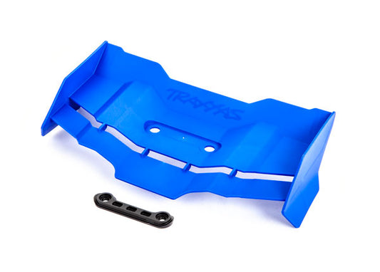 Traxxas Traxxas Wing/ wing washer (blue)/ 4x12mm FCS (2) (9517X)