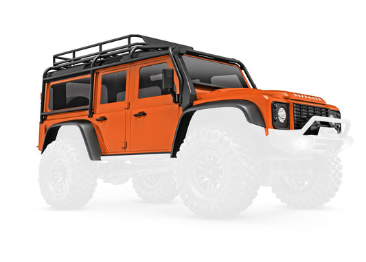 Land Rover Defender Assembled Orange Body TRAXXAS