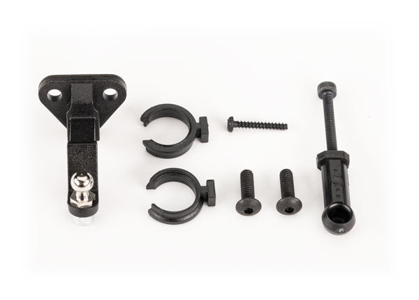 Traxxas Trailer hitch (assembled)/ trailer coupler/ 3mm spring pre-load spacers (2)/ 2.5x8mm BCS (2)/ 1.6x10mm BCS (self-tapping) (1) (9796) TRAXXAS