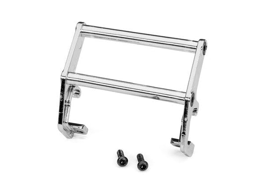 Traxxas Push bar, bumper, chrome (assembled) (fits #9834 bumper) (9833) TRAXXAS