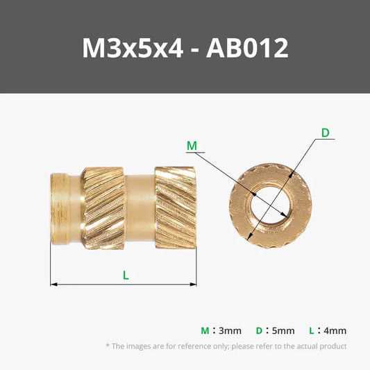 Bambu Round Threaded Brass Heat-Insert Nut(B-AB012) Bambu Lab