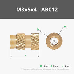 Bambu Round Threaded Brass Heat-Insert Nut(B-AB012) Bambu Lab